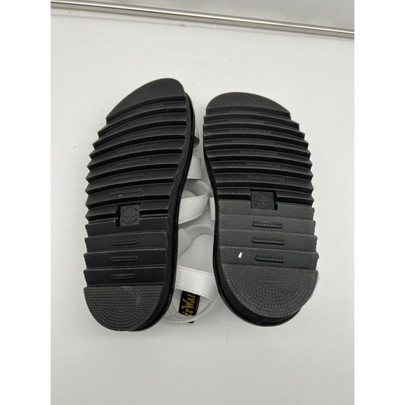 Dr. Martens Blaire Leather Sandal Size 9 White Strappy Platform Woman's Shoe - Picture 7 of 9